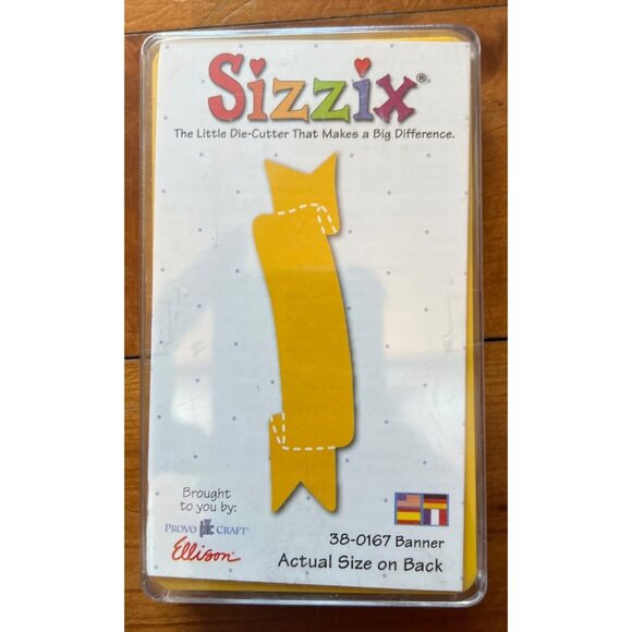 NEW Sizzix 38-0167 Banner Die-Cutter Craft Tool - Picture 1 of 2